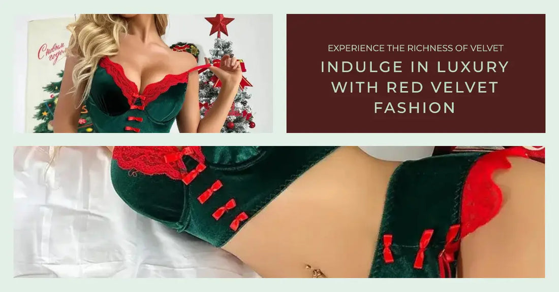 Unwrap the Magic: Velvet Christmas Lingerie Set for Festive Seduction at Lingerie Hut!