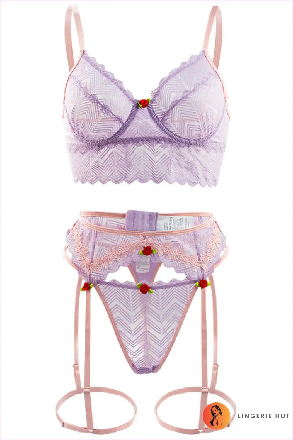 Sensual Diva, Indulge In The Delicate Lace And Push-up Feature, See-through Design, Flower Detail! Elevate
