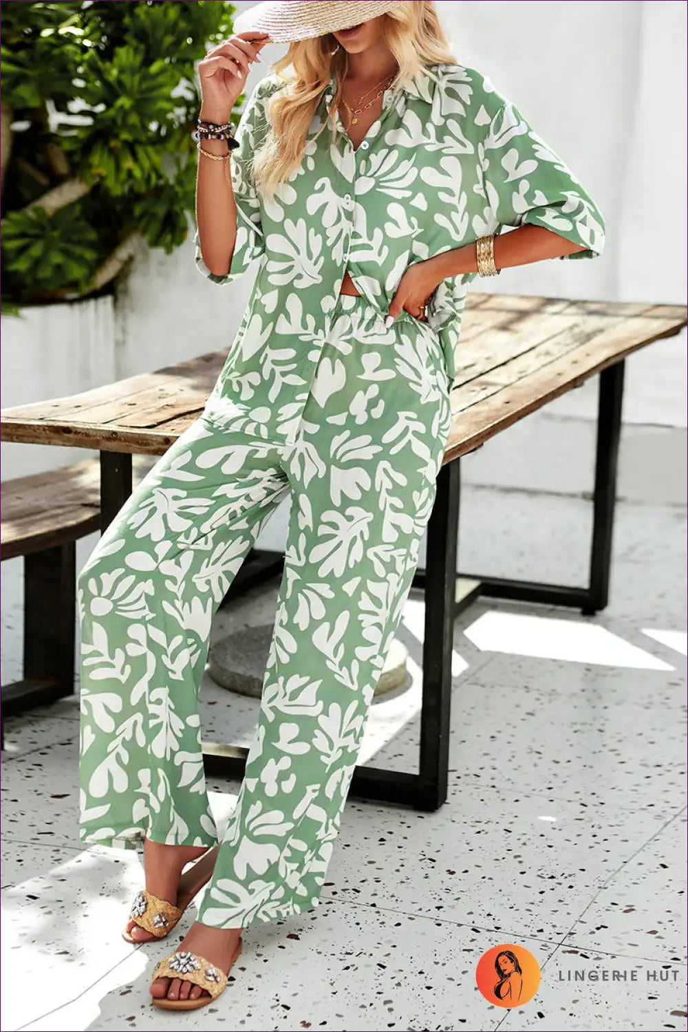 Abstract Charm Casual Set - Effortless Everyday Style For x
