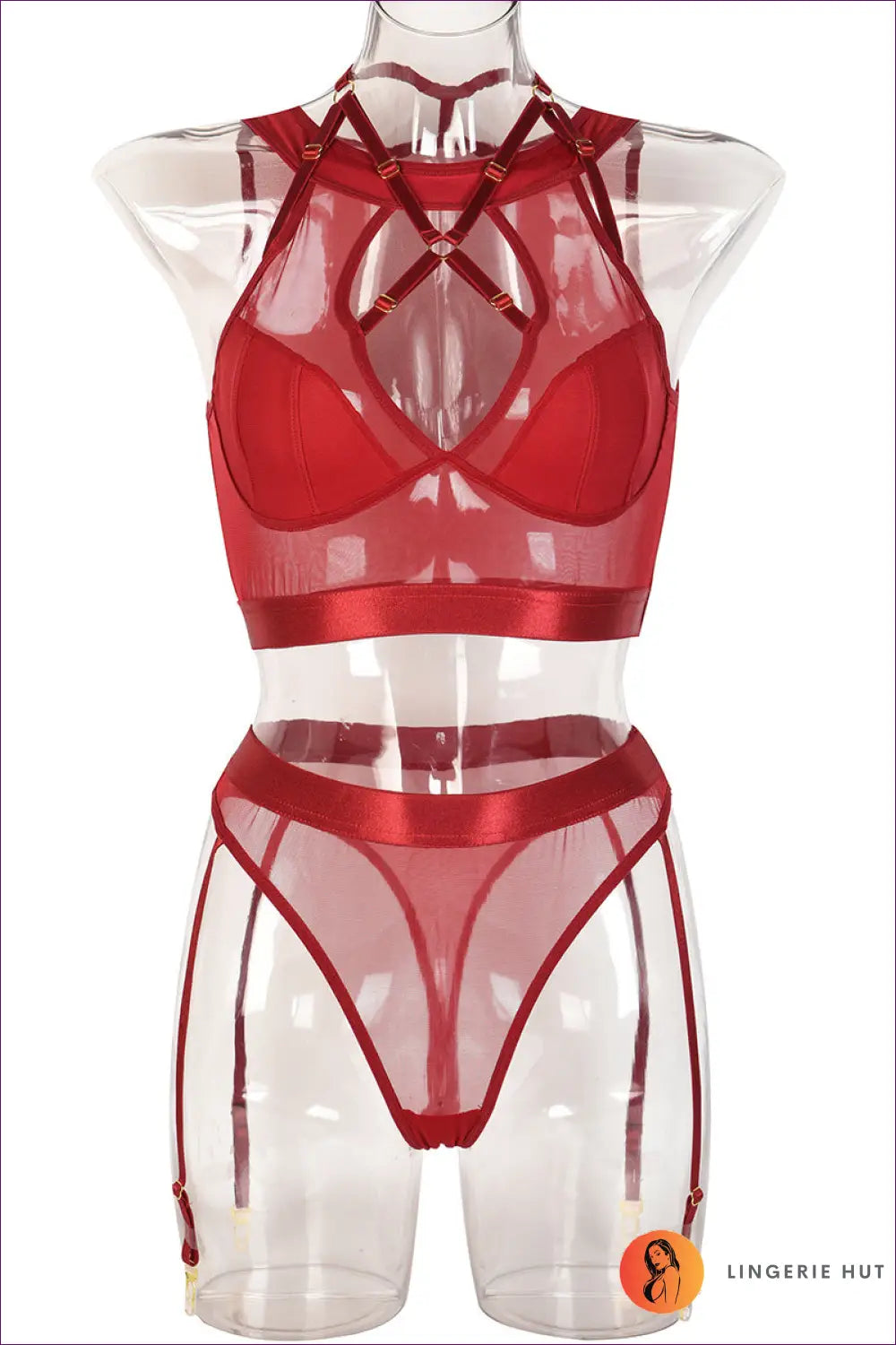 Alluring Bra Set with Cutout Detailing - Worth a Second Look - s / Burgundy - Lingerie - Hut - All Season • Boudoir