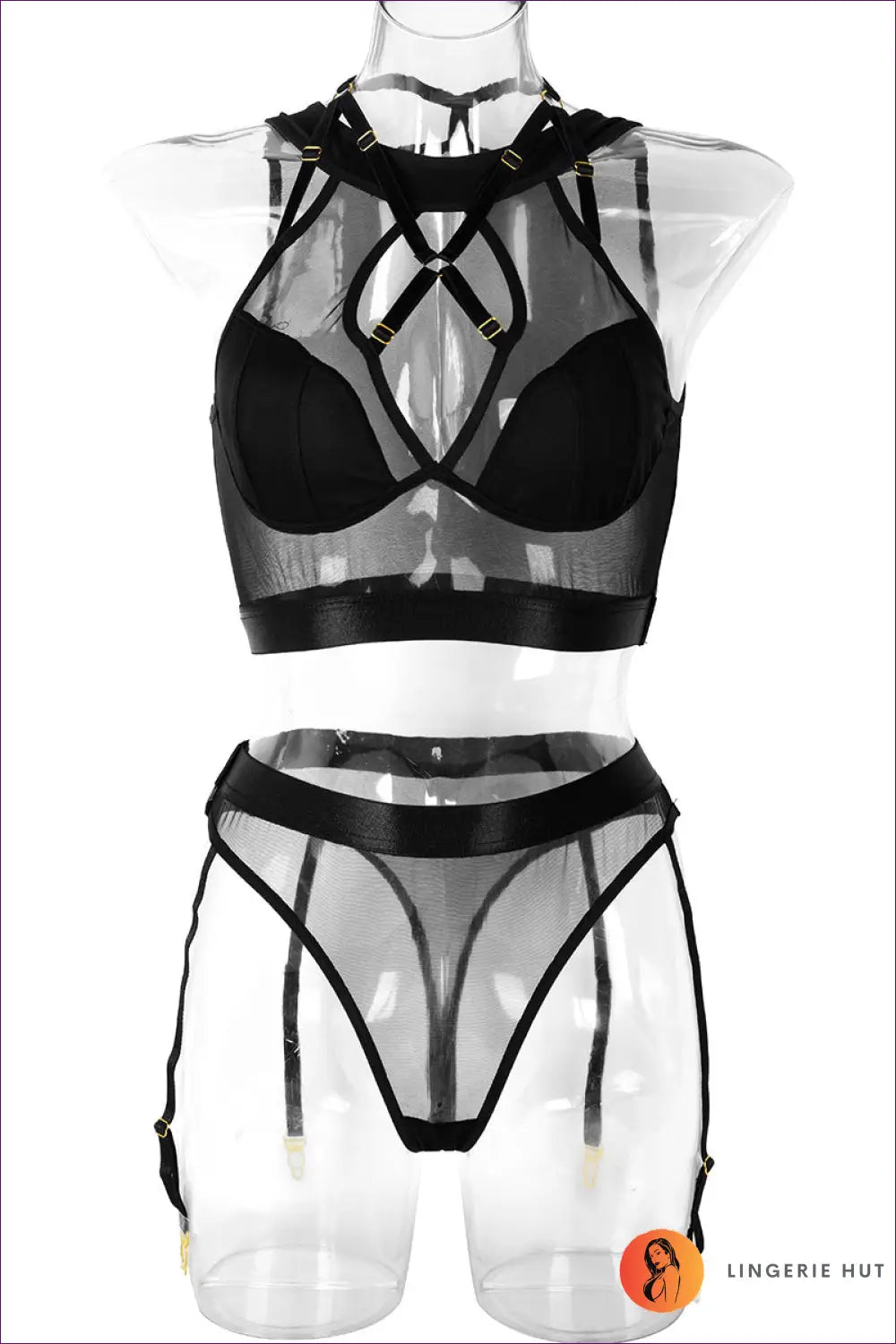 Alluring Bra Set with Cutout Detailing - Worth a Second Look - s / Black - Best Seller • Date Night • Garter - Lingerie