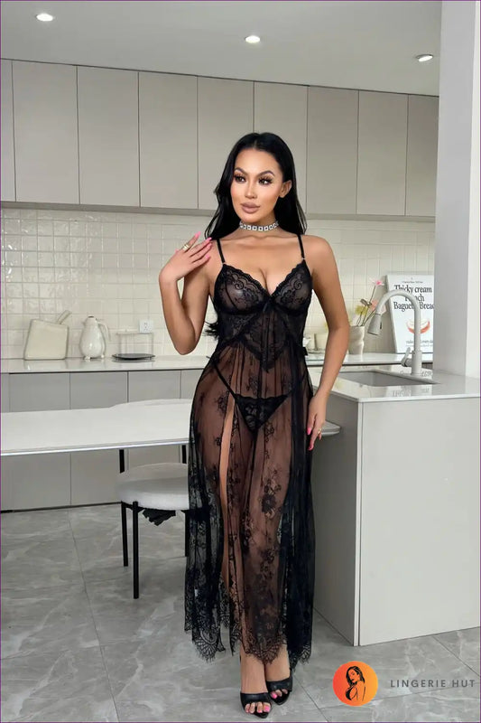 Babydoll with Lace Overlay - Dreamy Romance for A-line, All Season, Babydoll, Boudoir, Honeymoon