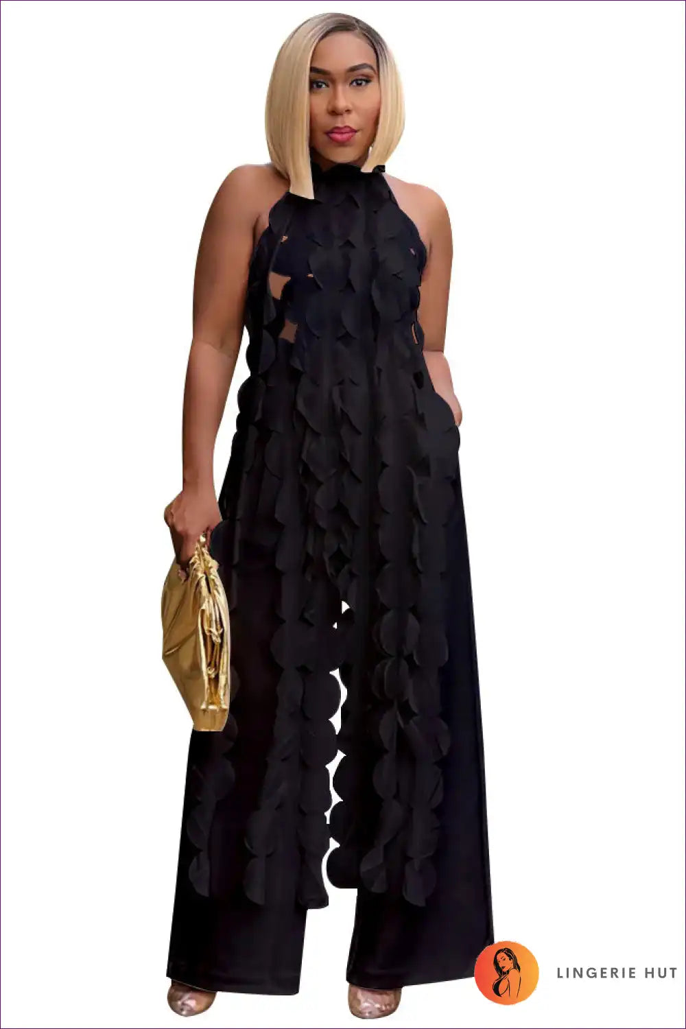 Backless Halter Jumpsuit - Unleash Summer Elegance