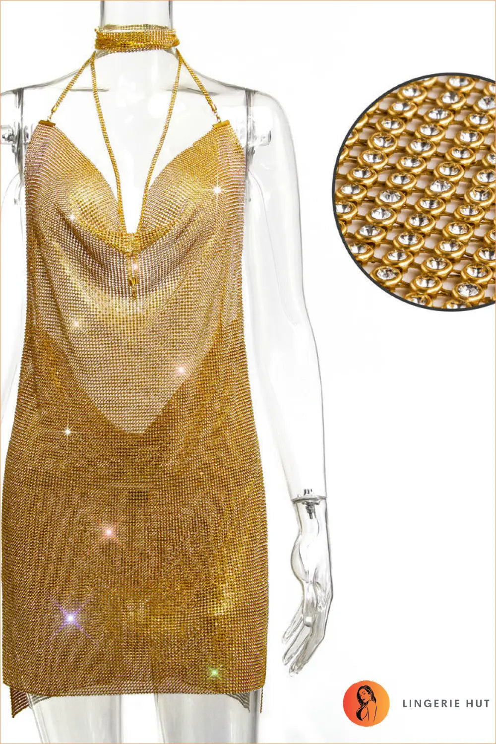 Backless Sequin Bodycon Mini Dress - Made for the Spotlight - s / Gold1 - Dresses - Backless • Clothing • Glamour