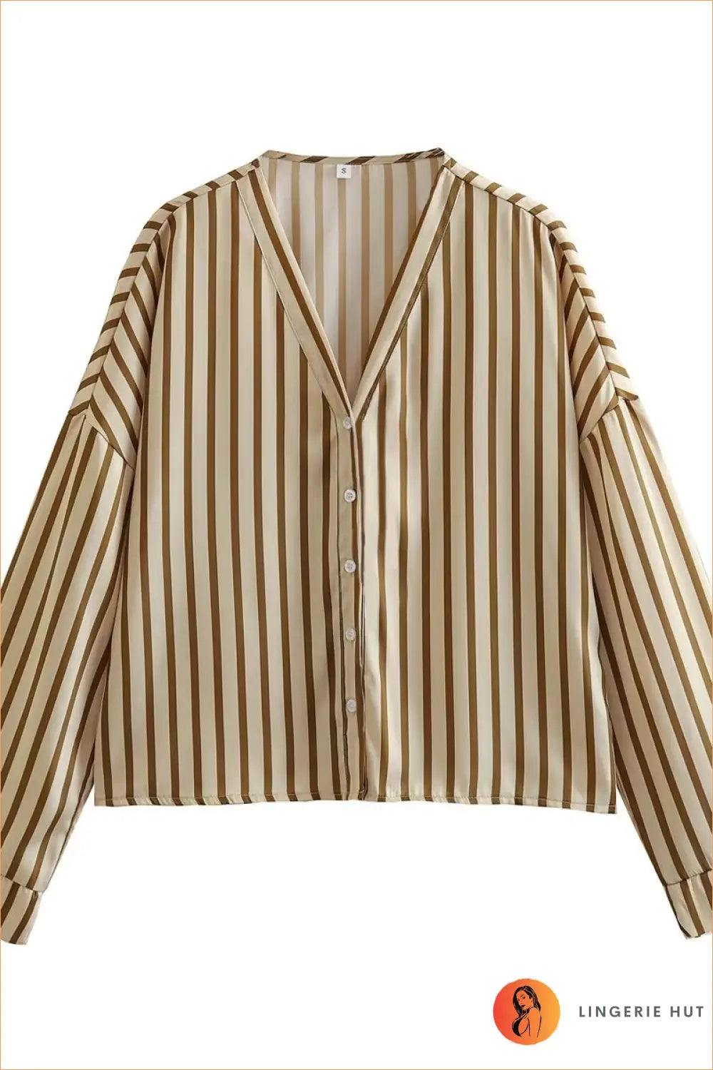 Beige Striped co Ord Set - Effortlessly Chic Daywear - Autumn • Casual • Clothing • Everyday - Lingerie Hut