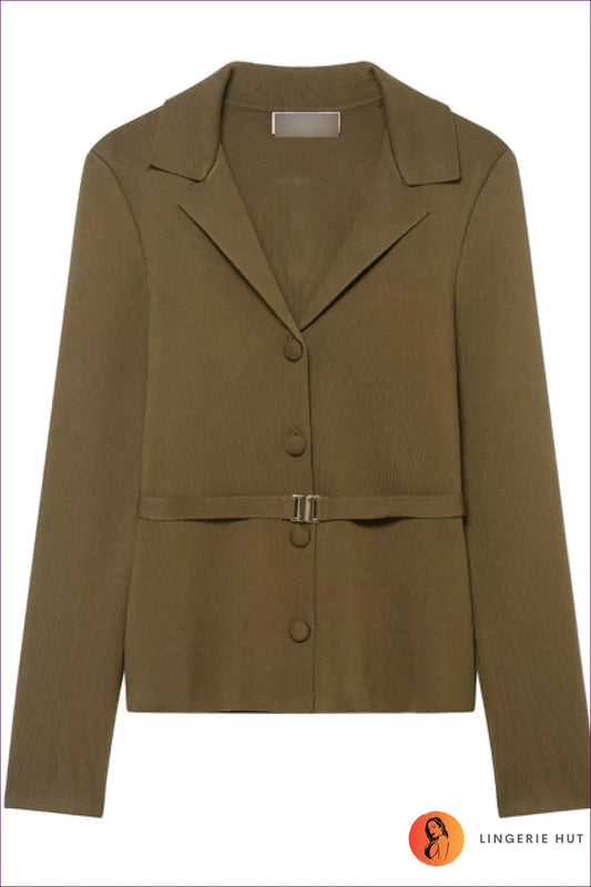 Belted Blazer Skirt co Ord Set - Quiet Confidence - s / Top - Lingerie Hut - Autumn • Blouse • Casual • Everyday