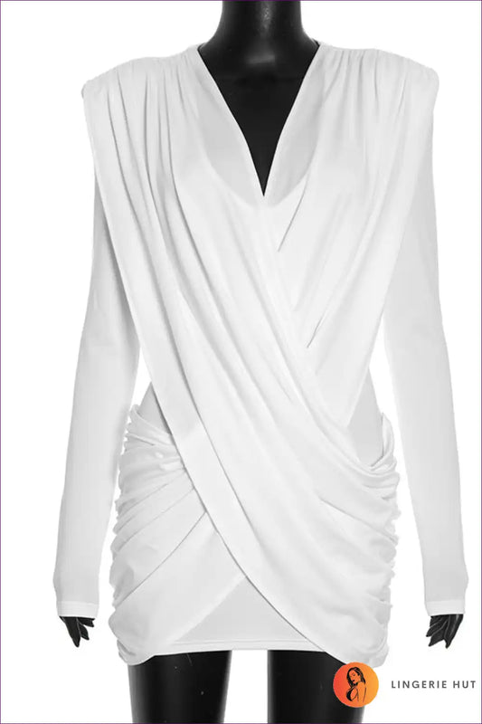 Bodycon Dress with Ruched Detail - Night out Confidence for All Season, Bodycon, Cutout, Date Night,