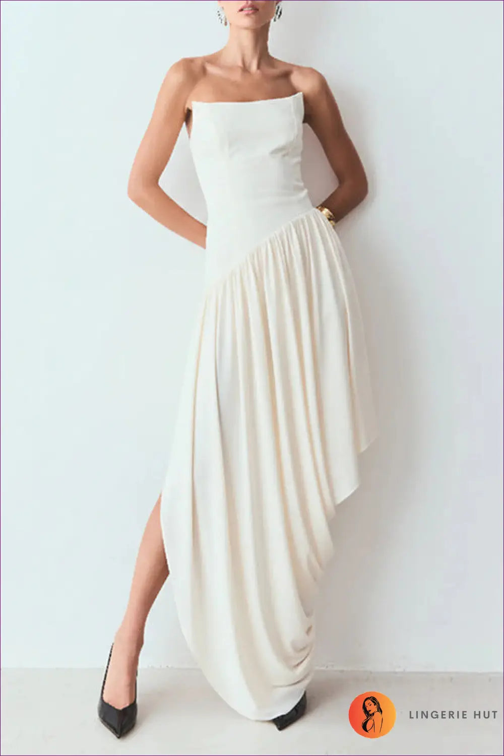 Bodycon Dress with Smocked Bodice - Effortless Grace - s / White - Casual • Cotton • Dresses • Everyday - Lingerie Hut