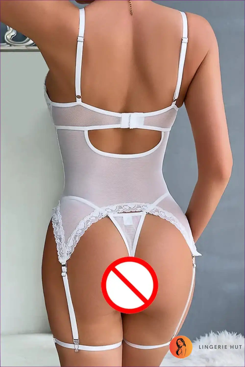 Bodysuit with Lace-up Corset & Floral Lace - Bridal Bliss Muse for Bodysuit, Boudoir, Bridal, Corset, Everyday