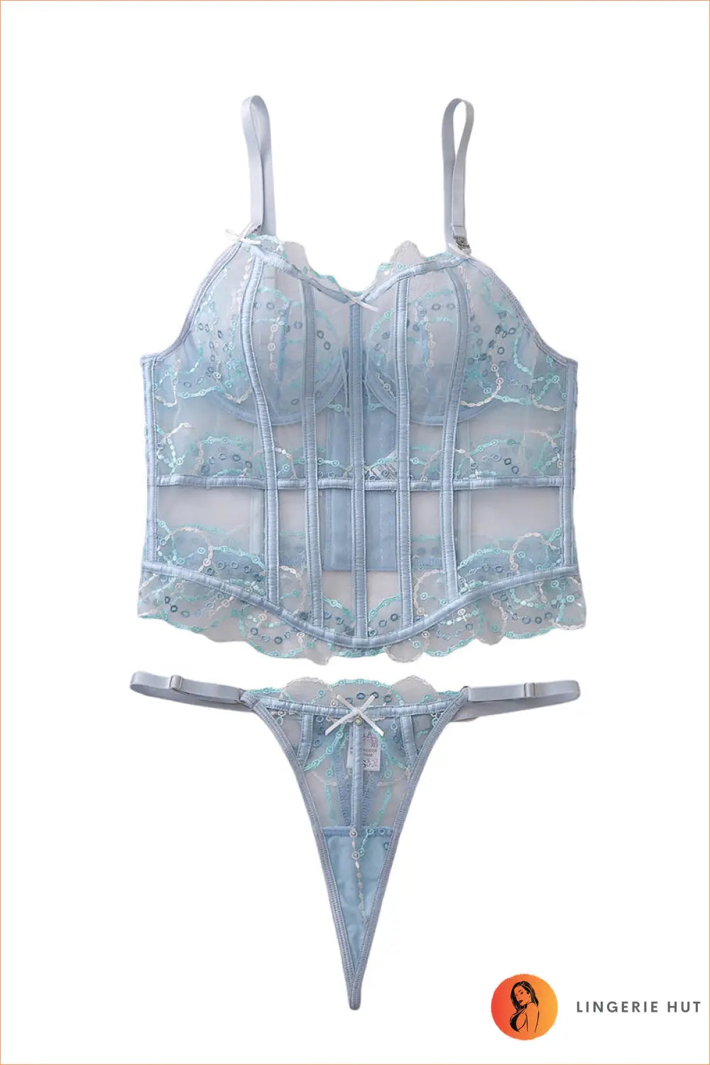 Bodysuit with Sheer Mesh Cutout - Private Luxury - Boudoir • Date Night • just in - Lingerie Hut