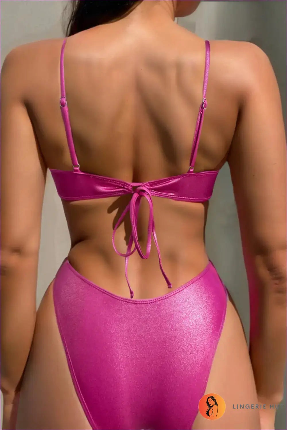 Boho Bikini with Ruched Drawstring - Effortless Summer Vibes - Swimwear - Lingerie Hut - Beachwear • Casual • Cutout