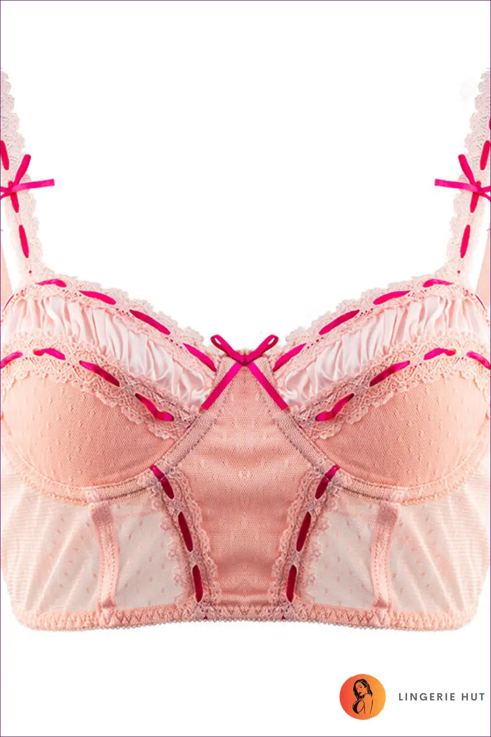 Mesh Detail Bralette Top - Effortless Everyday Ease - Lingerie Hut - All Season • Boudoir • Bra • Casual