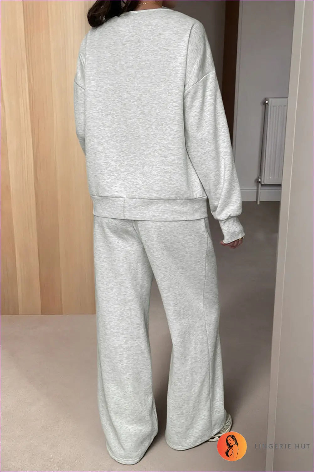 Cardigan Set with Wide-leg Trousers - Cosy Sophistication - s / Gray - co Ord - Lingerie Hut - All Season • Autumn