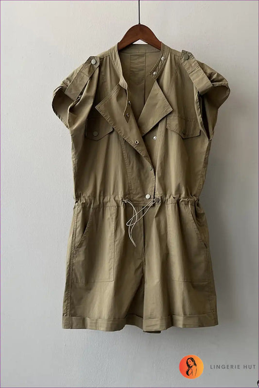 Casual Cotton Button-down Set - Effortless Summer Comfort