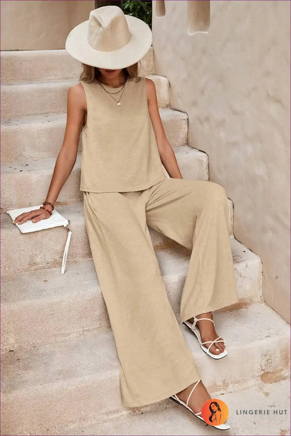 Casual Cotton Two-piece Suit – Summer Comfort