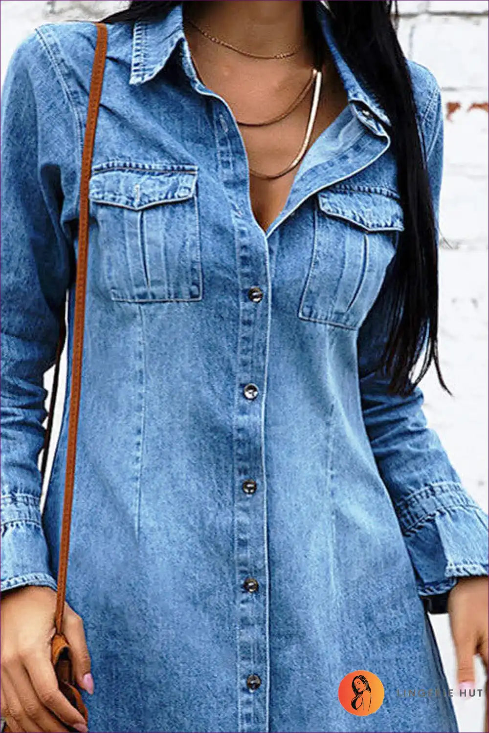 Casual Denim Suspender Dress – Everyday Comfort