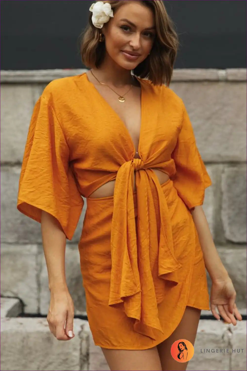 Don’t Miss Out On The Chic Cotton Cutout A-line Dress - Your New Go-to For Everyday Elegance. It’s Not Just