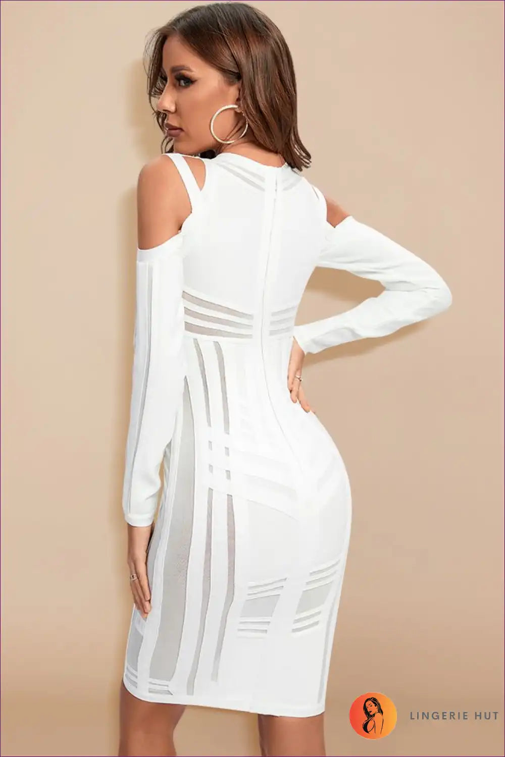 Chic Mesh Runway Dress Is The Ultimate Fusion Of Elegance And Sensuality. Perfect For High-stakes Events. Grab
