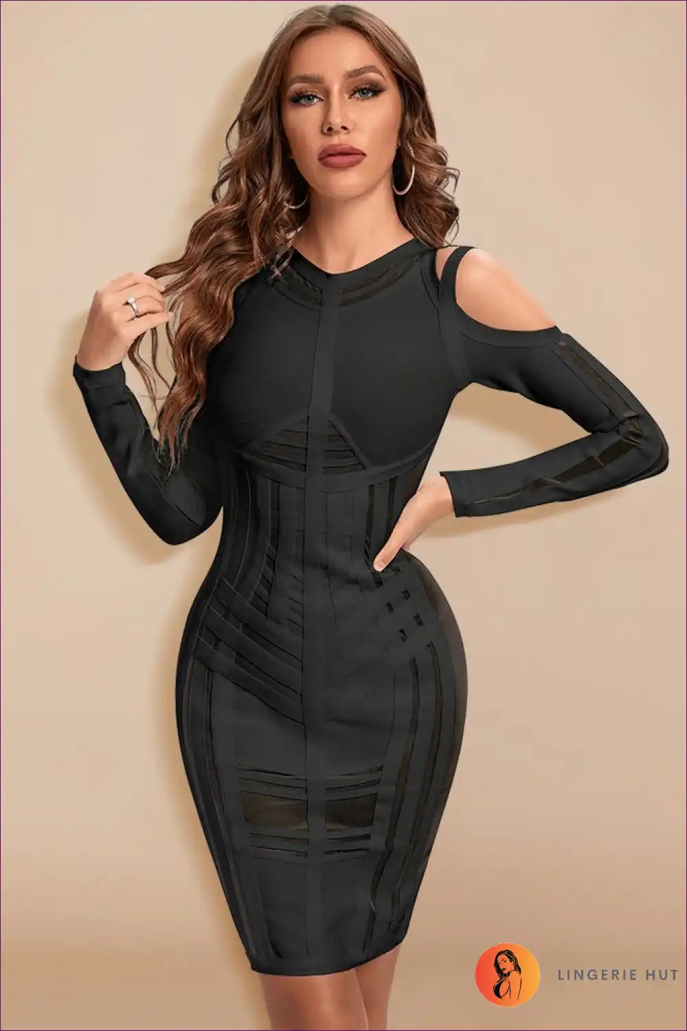 Chic Mesh Runway Dress Is The Ultimate Fusion Of Elegance And Sensuality. Perfect For High-stakes Events. Grab