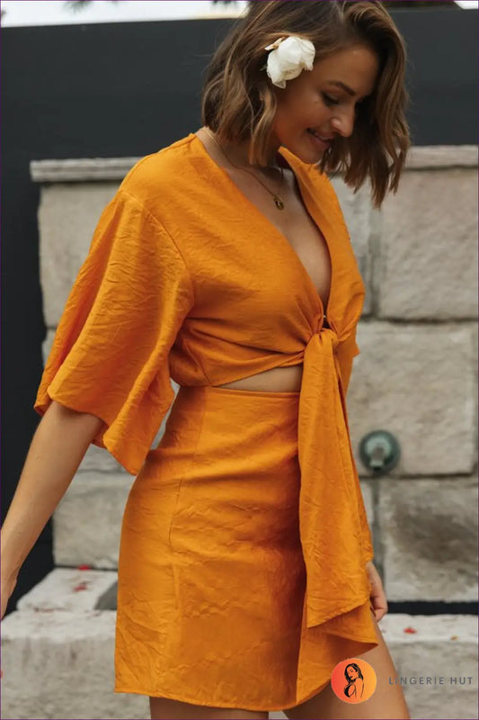 Cotton Cutout A-line Mini Dress - Everyday Ease Perfected - Dresses - Lingerie Hut - Casual