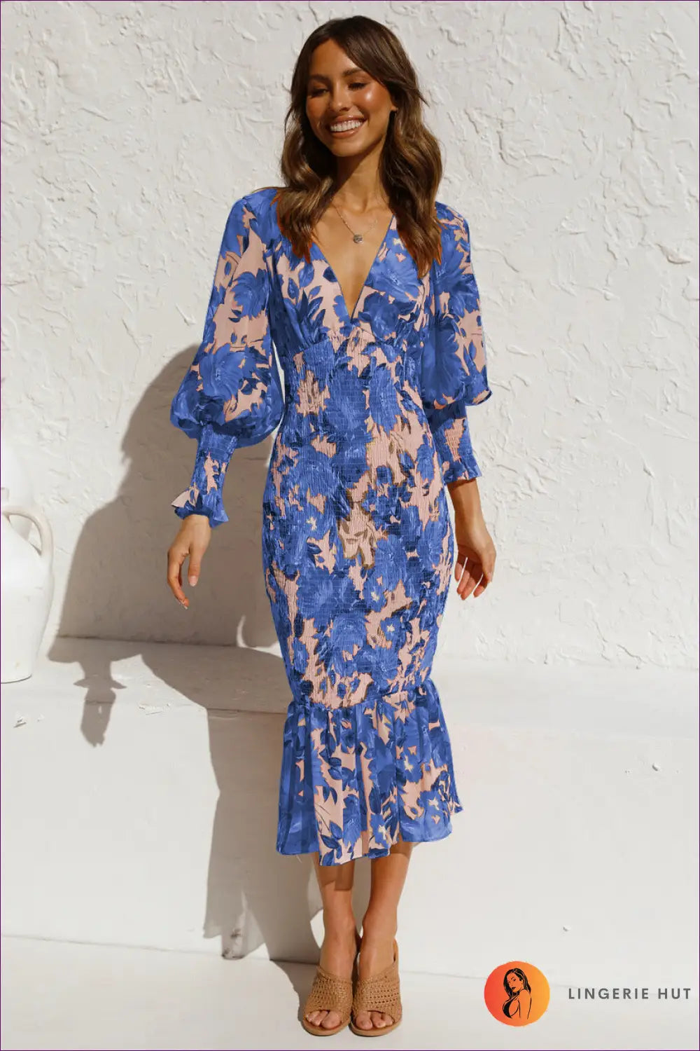 Cotton-linen Wide Leg Set with Kimono Top - Modern Minimalist - s / Blue - co Ord - Lingerie Hut - All Season • Casual