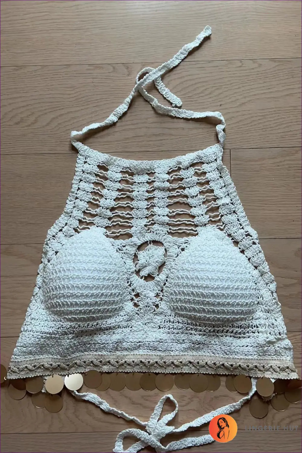 Crochet Crop Top with Leaf Detail - Summer Evenings Sorted - Boho • Casual • Clothing • Lingerie Hut