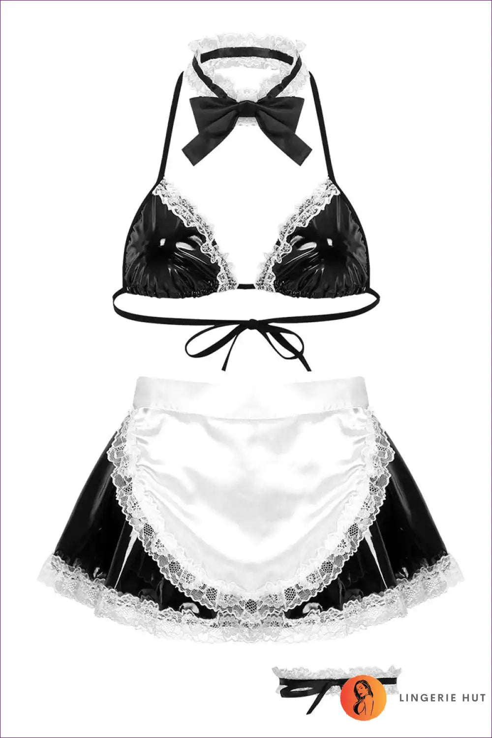 Embrace Your Daring Side - Order Cute Maid Cosplay Costume & High-waist Skirt Outfit Today! Anime-themed,