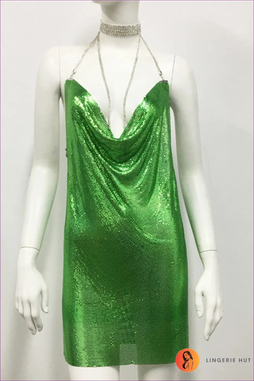 Sequin Mini Bodycon Dress - not your Basic Night out - s / Green - Dresses - Lingerie Hut - Clubwear • Evening Wear