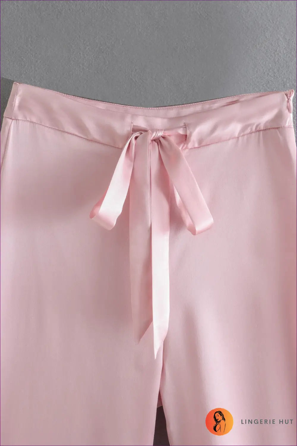 Lace-up Feather Pyjama Set - Luxe Nights in - Sleepwear & Loungewear - Lingerie Hut - Casual • Glamour • Night