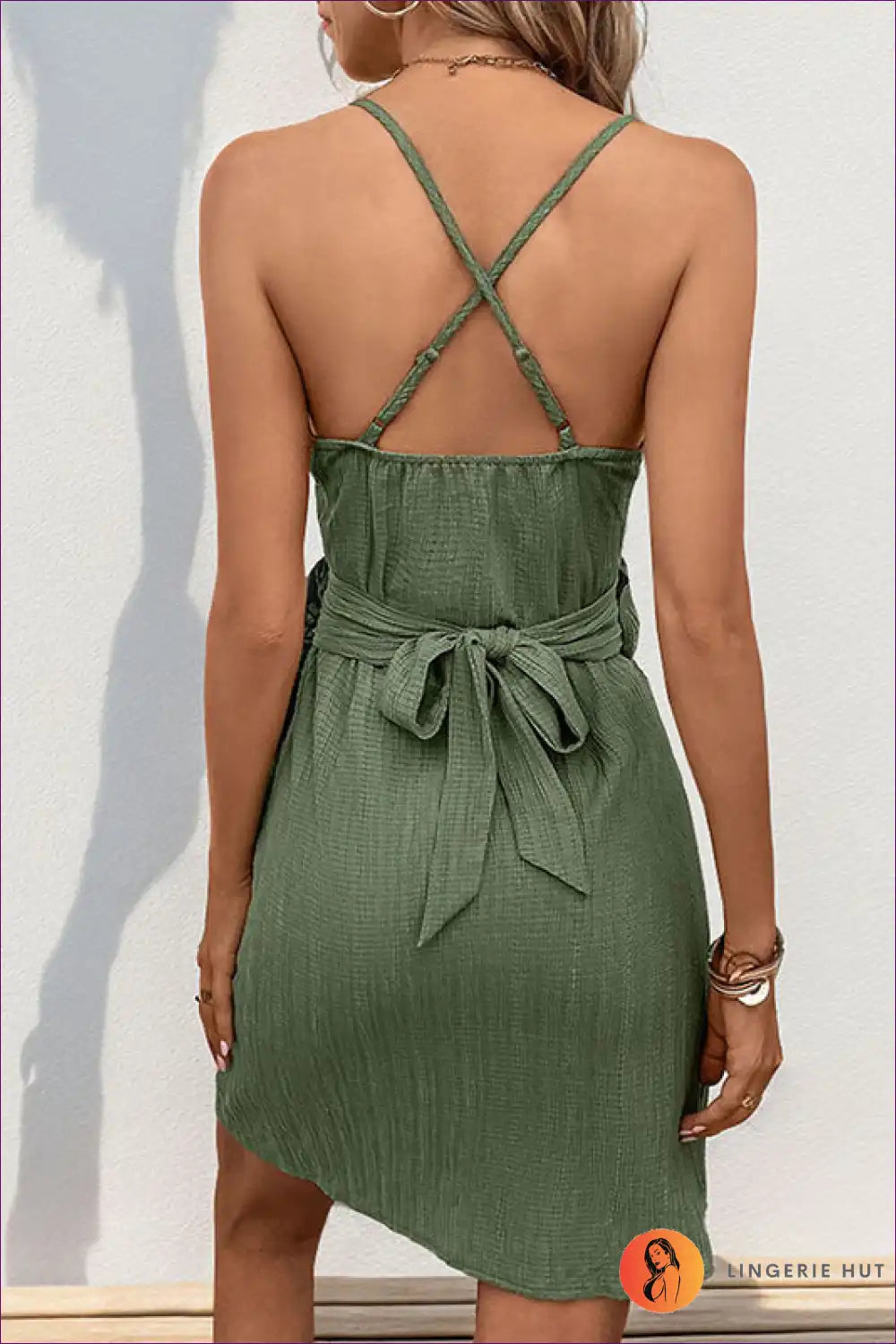Elegant Halter Ruffle Dress - Summer Sophistication For x