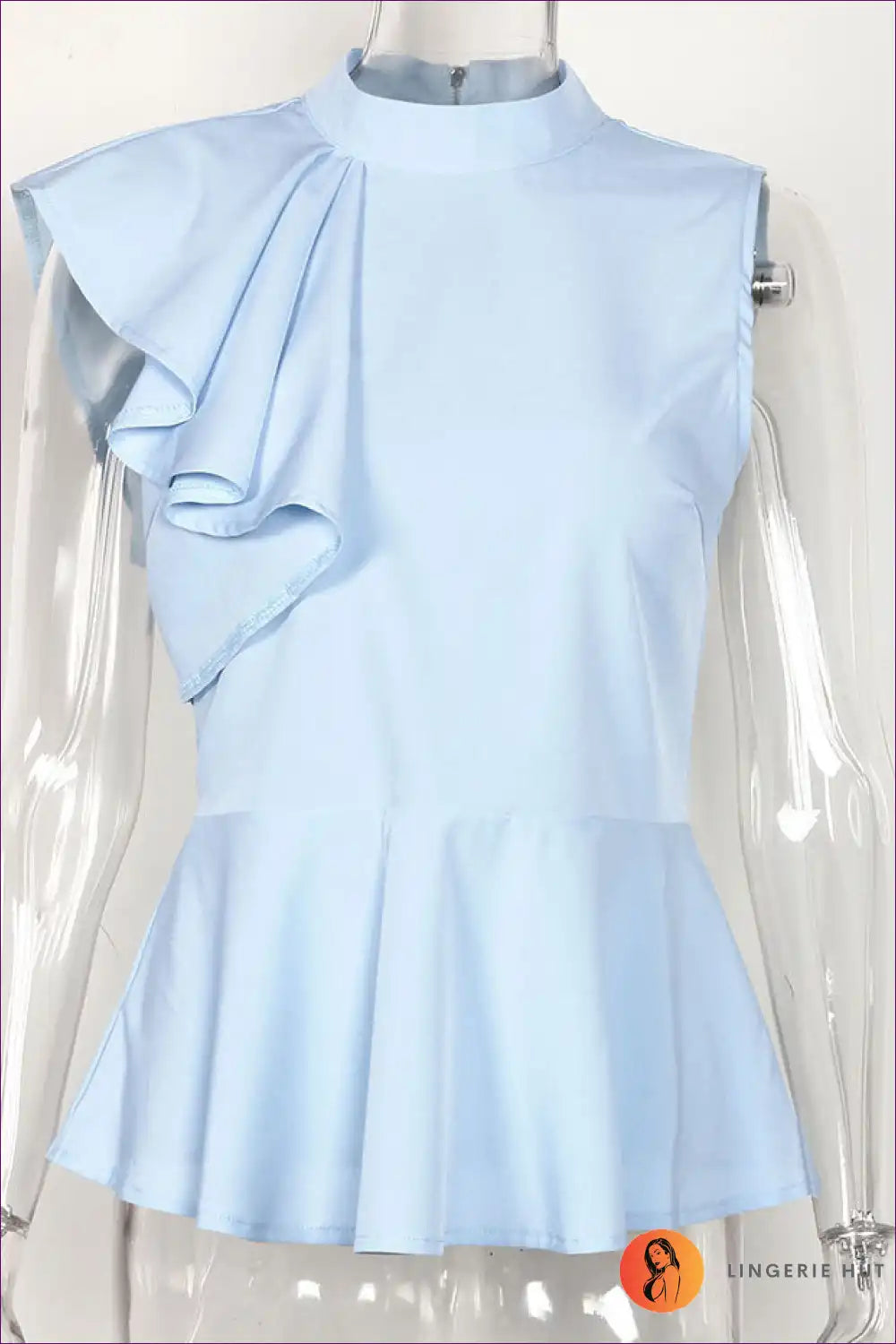 Lingerie Hut’s Elegant Ruffle Asymmetric Blouse Delivers Laidback Sophistication With Its Breezy Polyester