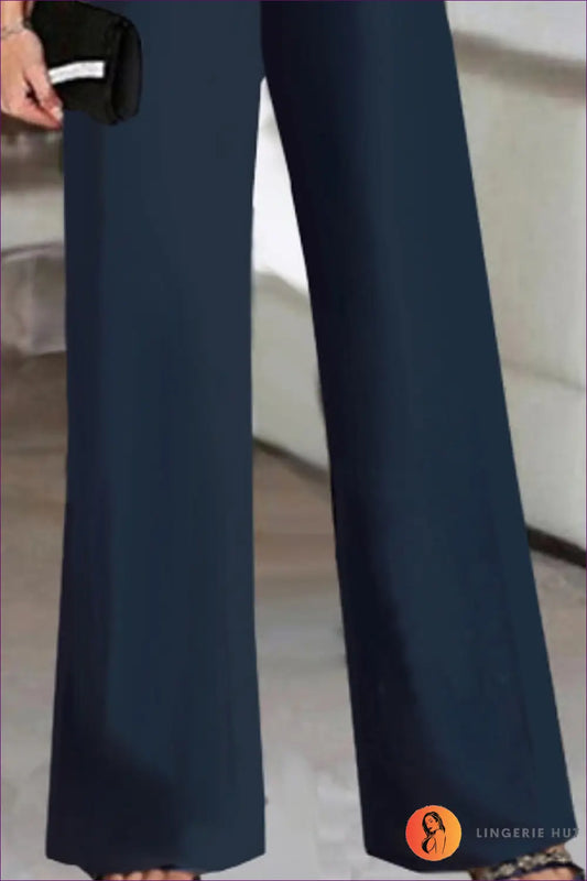 Elegant One-shoulder Asymmetric Jumpsuit - Asymmetrical Allure - Clothing - Lingerie Hut - Cutout • Evening Wear