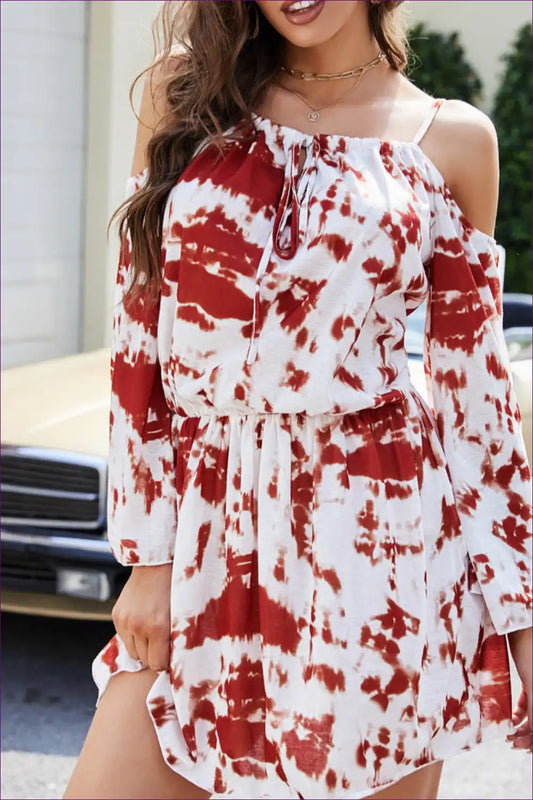 Elegant Tie-dye Cami Dress – Summer Chic