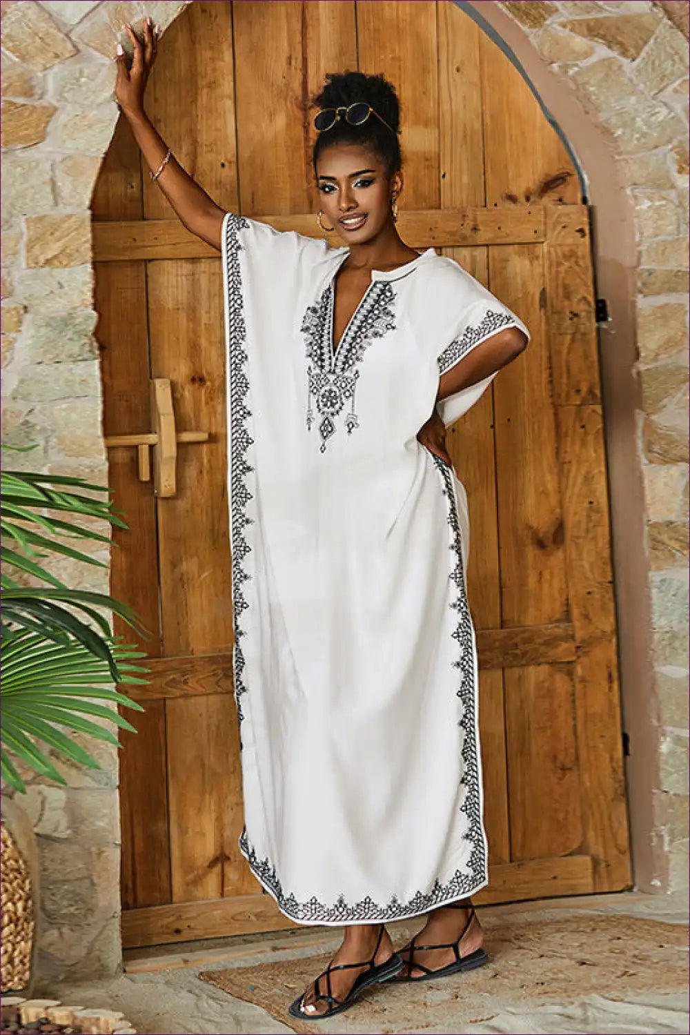 Embroidered Boho Maxi Dress - Summer Dream