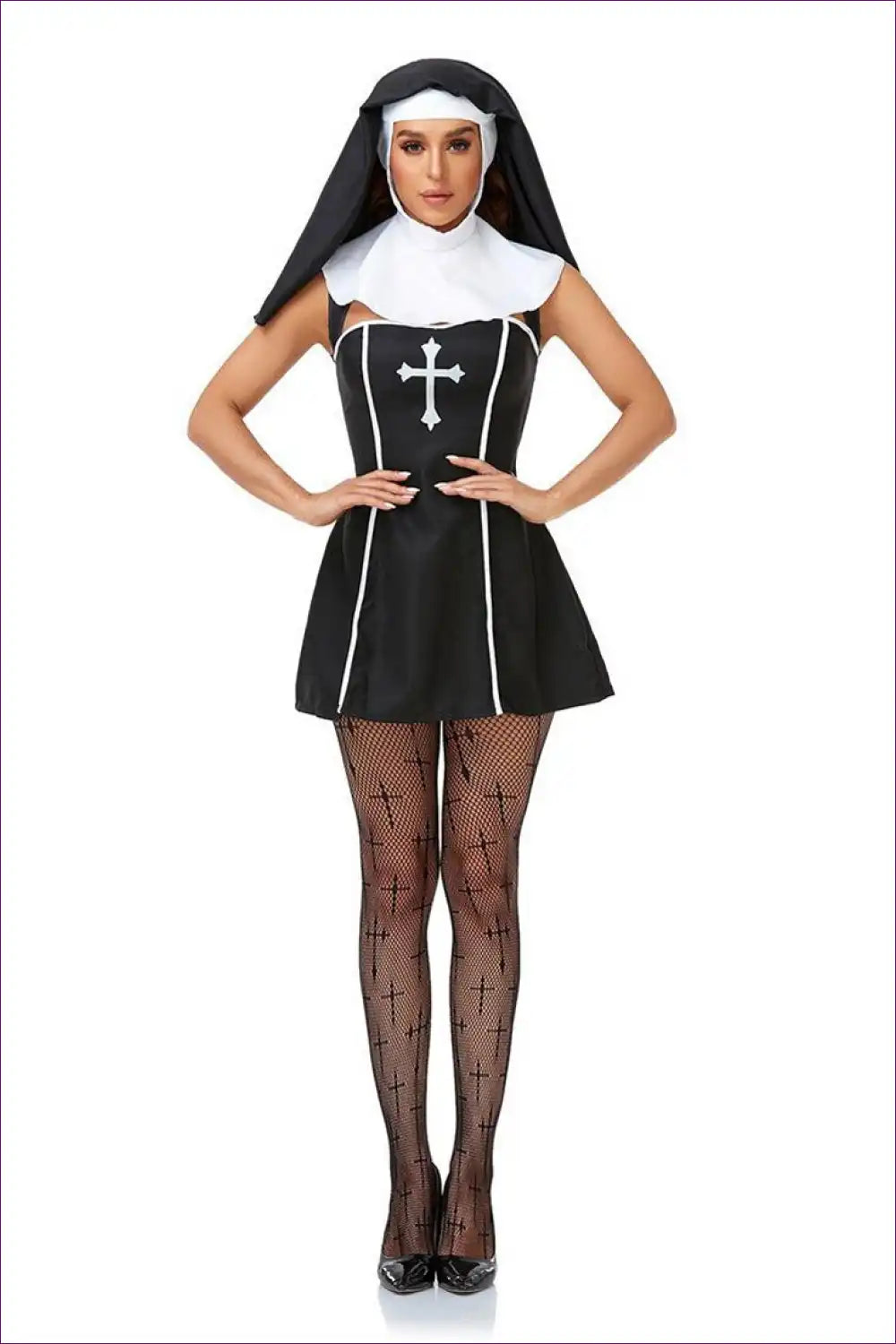 Enchanting Gothic Horror Nun Costume Embrace Dark Elegance