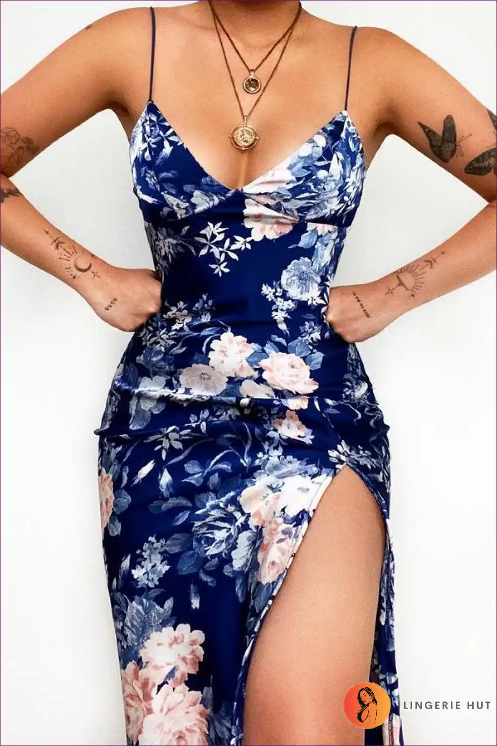 Elevate Your Wardrobe With Our Flirty Floral Print Dress. Vibrant, Feminine, And Versatile—perfect For Spring
