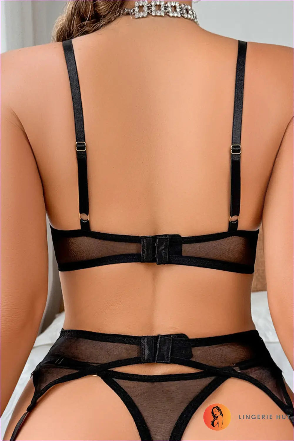 Floral Embroidered Lace Bra Set - the Honeymoon Edit - Lingerie - Hut - Boudoir • Cutout • Garter