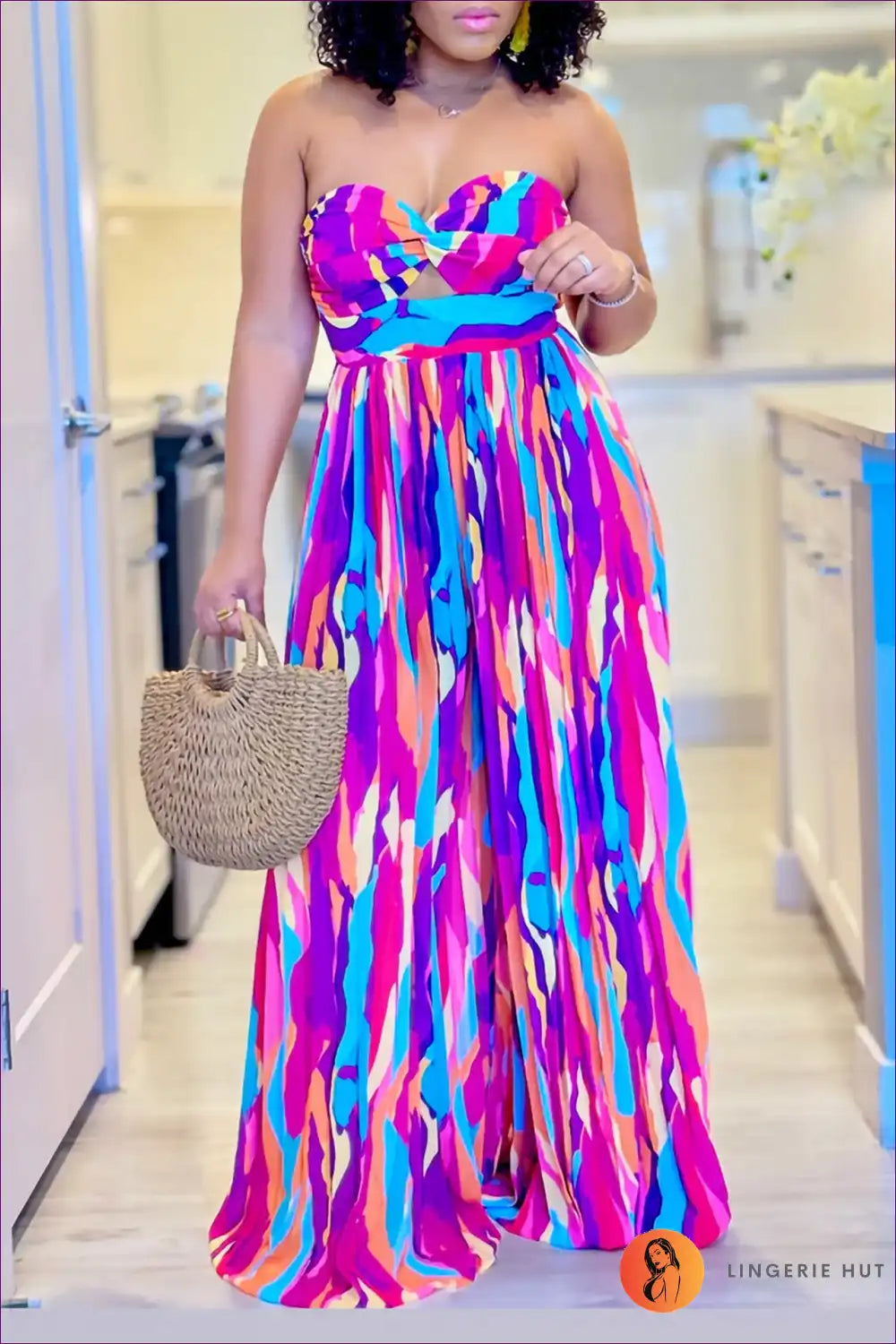 Floral Off-shoulder Jumpsuit - Elegant And Sexy For x
