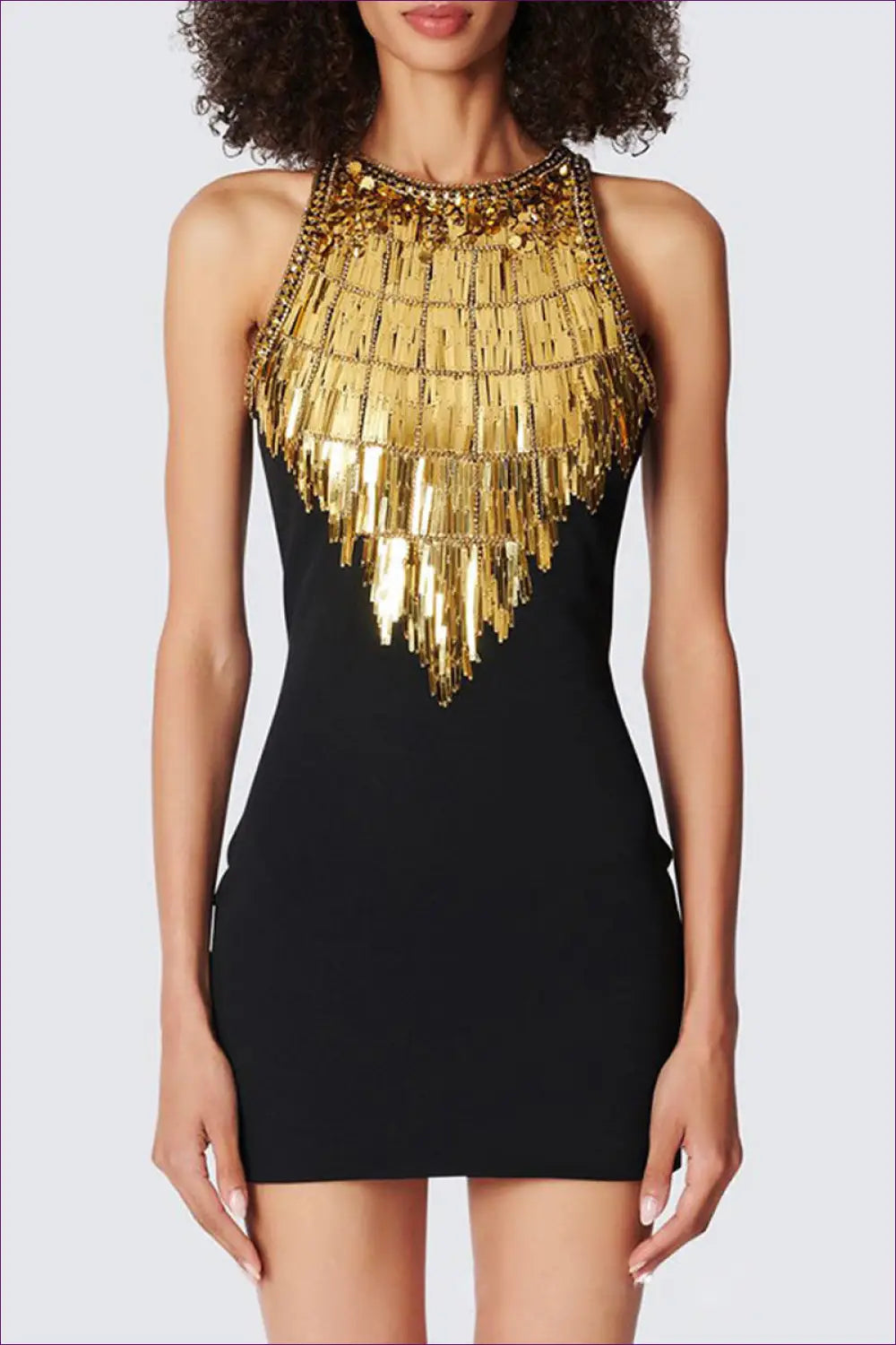 Geometric Jacquard Bodycon Mini Dress - Mock Neck - Clubwear • Elegant • just in - Dimenssa