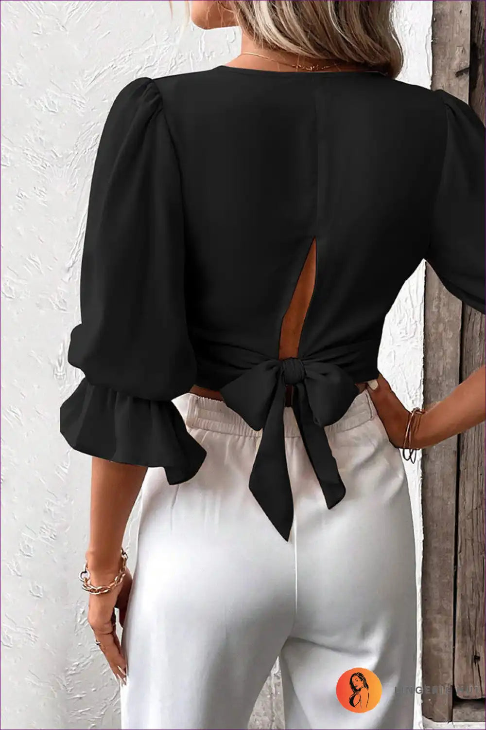 Elevate Your Summer Style With Our Graceful Puff Sleeve V-neck Slim Fit Shirt Top. It’s Elegance Redefined.