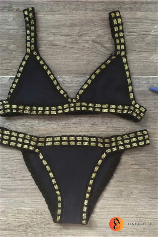 Hand Crocheted Bikini Set - Festival Season Vibes - Lingerie Hut - Beachwear • Boho • Casual • Crochet