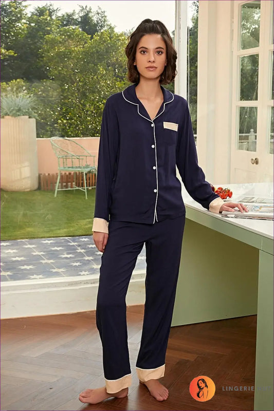 Heart Print Pyjama Set with Button Details - Sweet Dreams - Lingerie Hut - All Season • Autumn • Casual • Cotton