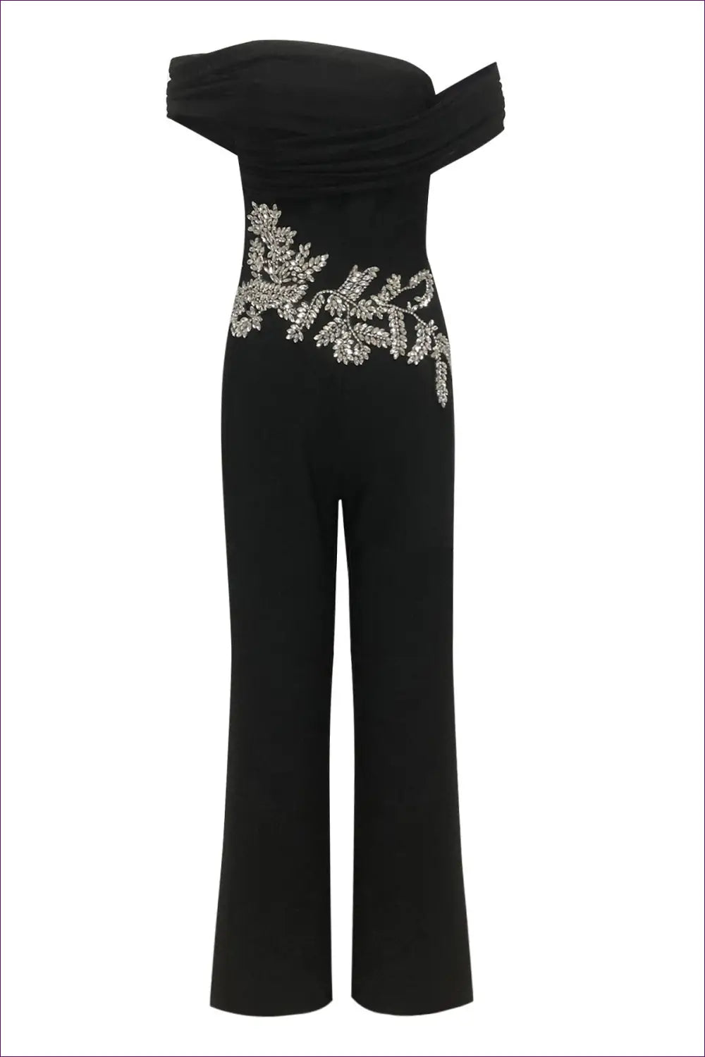Jumpsuit with Embellished Waist - Evening Drama - Lingerie Hut - All Season • Autumn • Backless • Cutout • Evening Wear