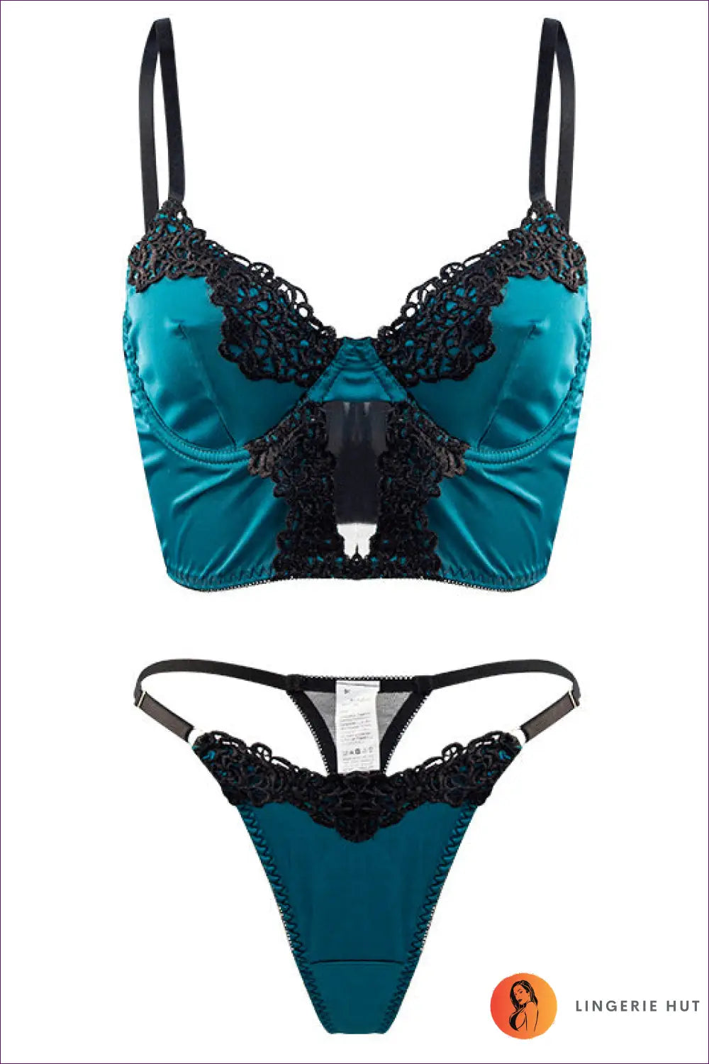 Lace Cutout Bra Set - Worth a Second Look - Lingerie - Hut - All Season • Boudoir • Date Night