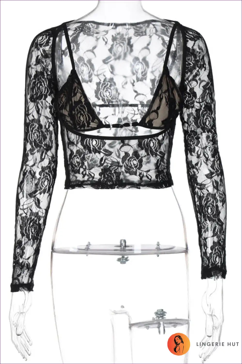 Lace Fantasy Crop Top - Effortlessly Sexy
