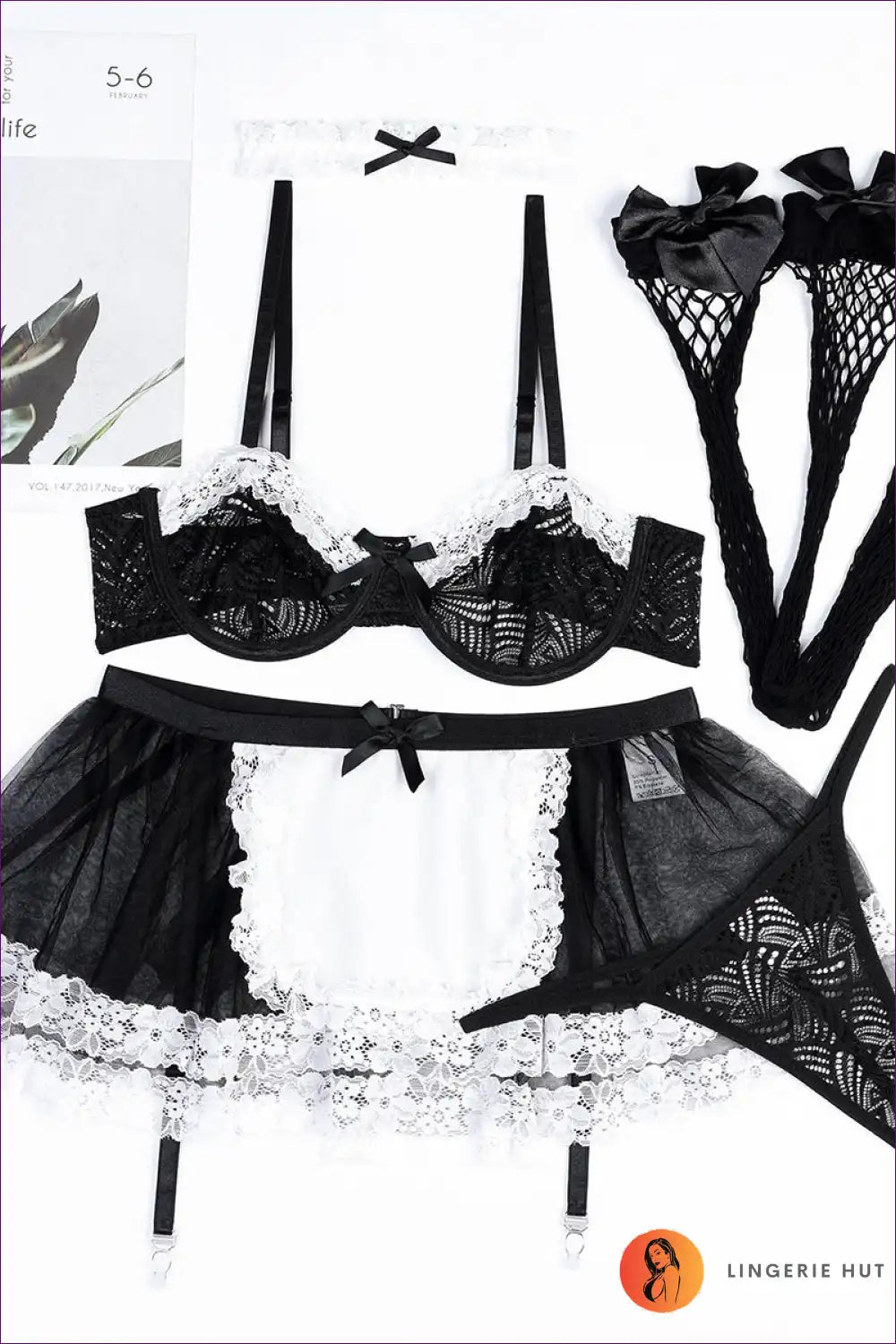 Lace Fantasy Maid Set - Seductive Elegance For x
