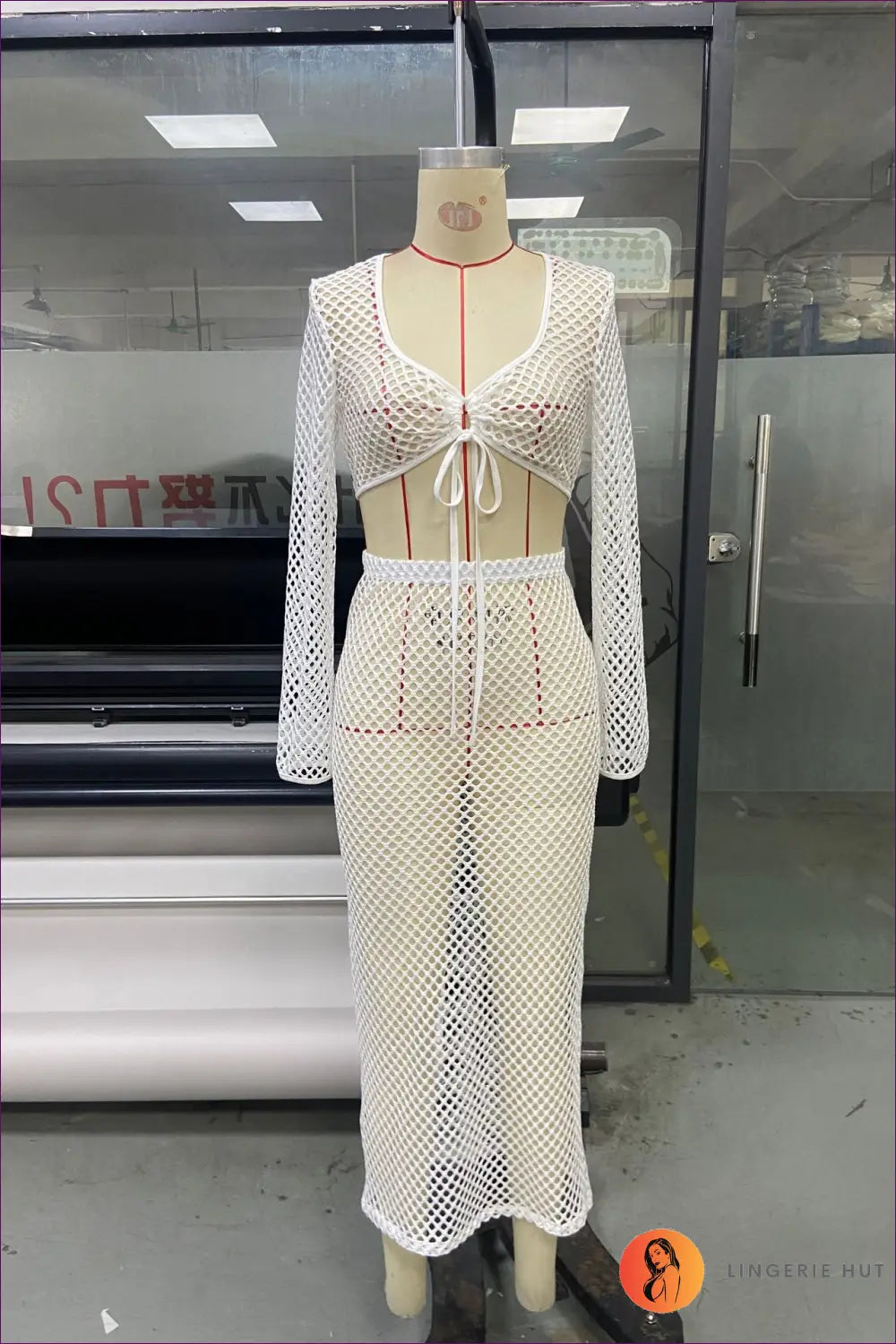 Lace Mesh co Ord Maxi Set - Effortless Summer Evenings - Clothing - Lingerie Hut - Casual • Date Night • Everyday