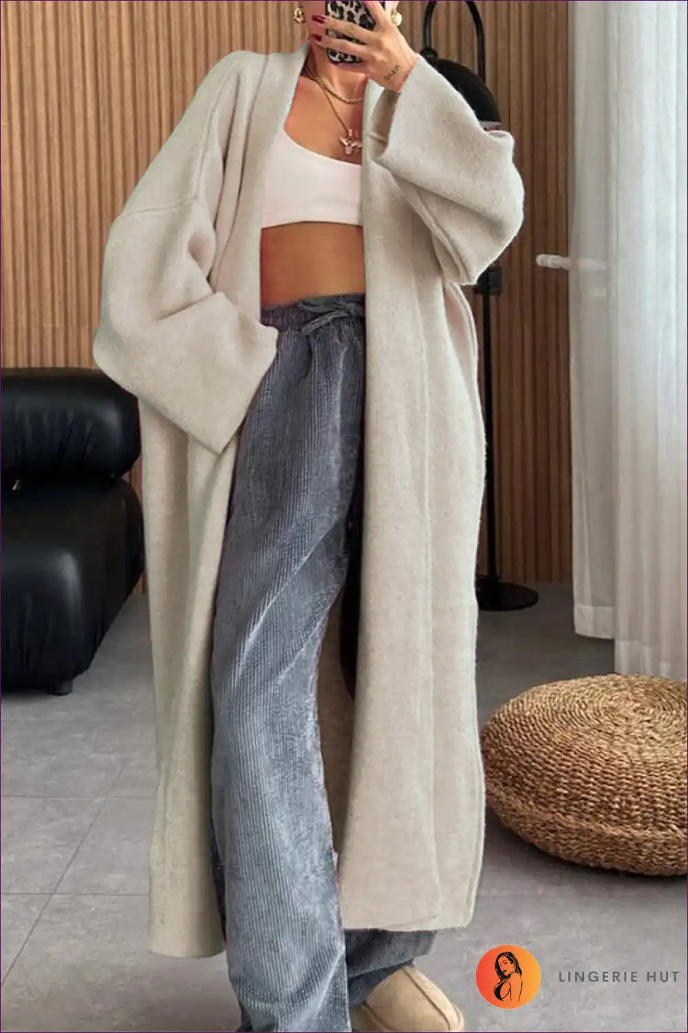 Long Cardigan with Open Front - Effortless Layers for All Season, Autumn, Casual, Everyday,