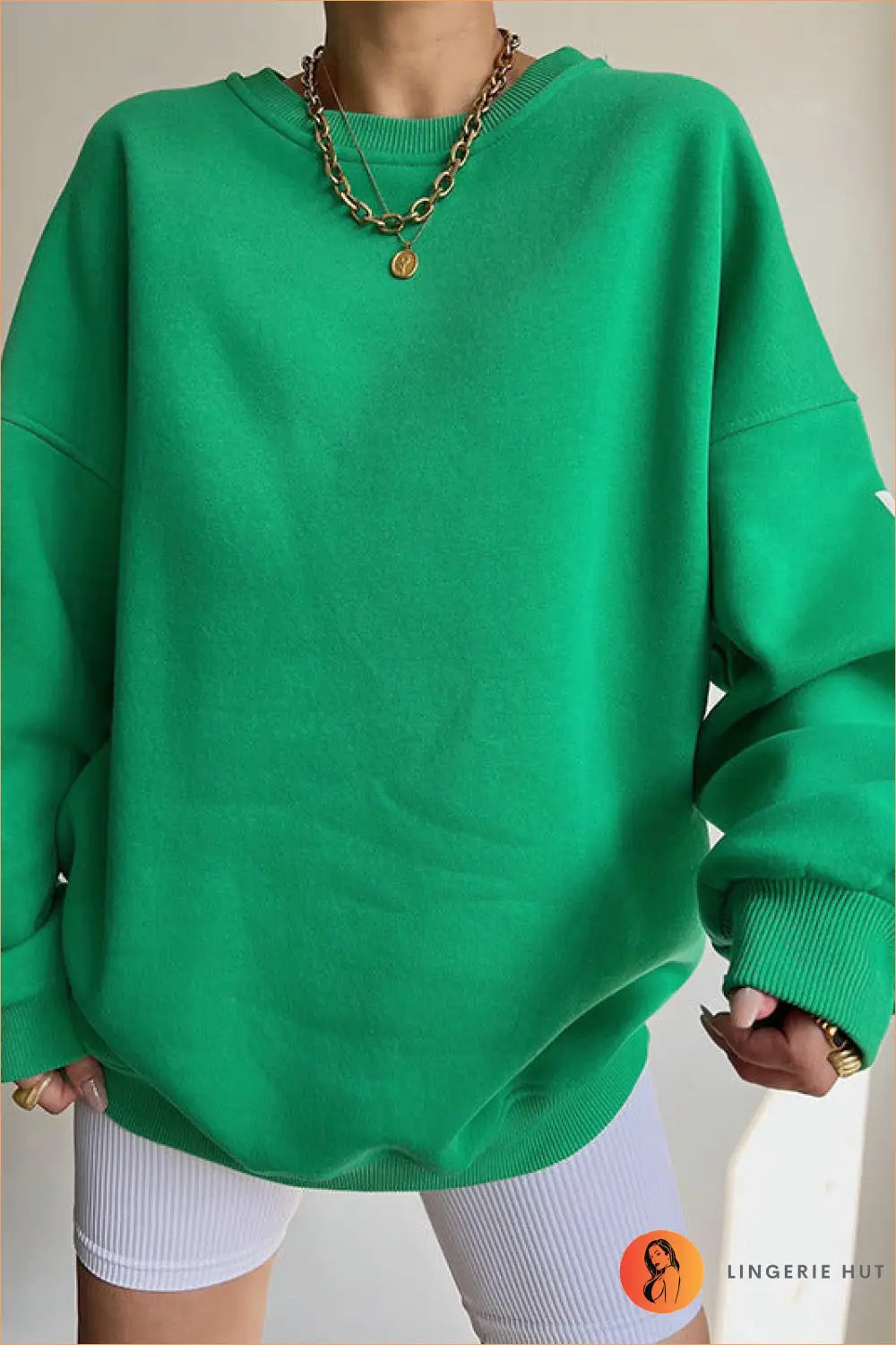 Loose Fit Graphic Top - Effortless Everyday Style - s / Green - Autumn • Best Seller • Casual • Clothing • Lingerie Hut