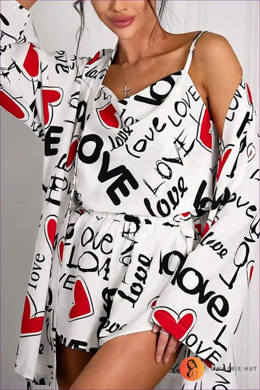 Love Print Co-ord Set – Playful Chic